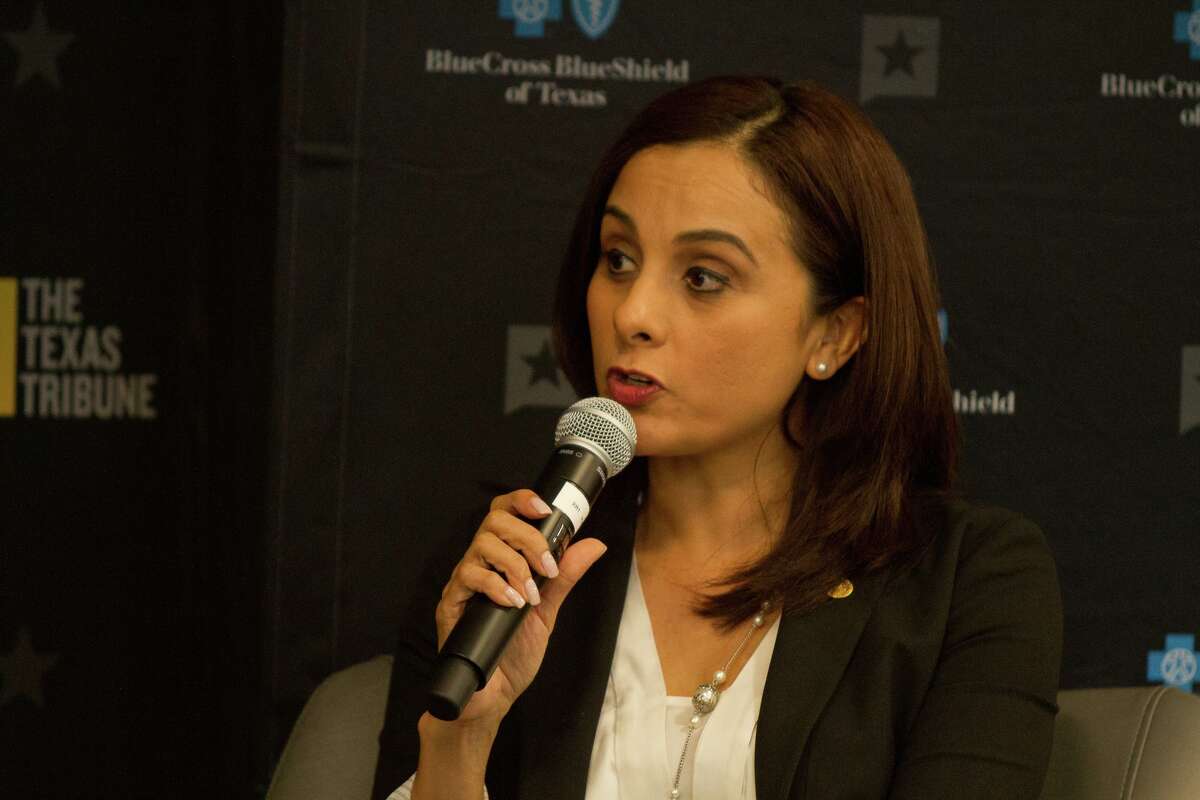 State Rep. Ina Minjarez, D-San Antonio, shown during a June 2018 event at San Antonio College, is running to replace Bexar County Judge Nelson Wolff, who is not seeking reelection.