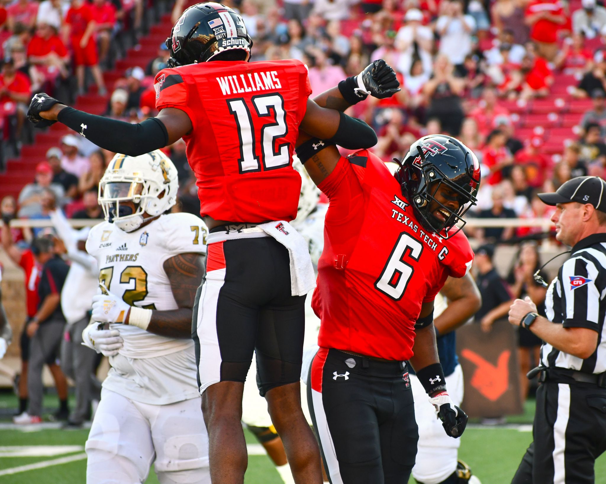 Texas Tech Red Raiders Team-Issued #27 Black State Flag Jersey from the  2014 NCAA Football Season