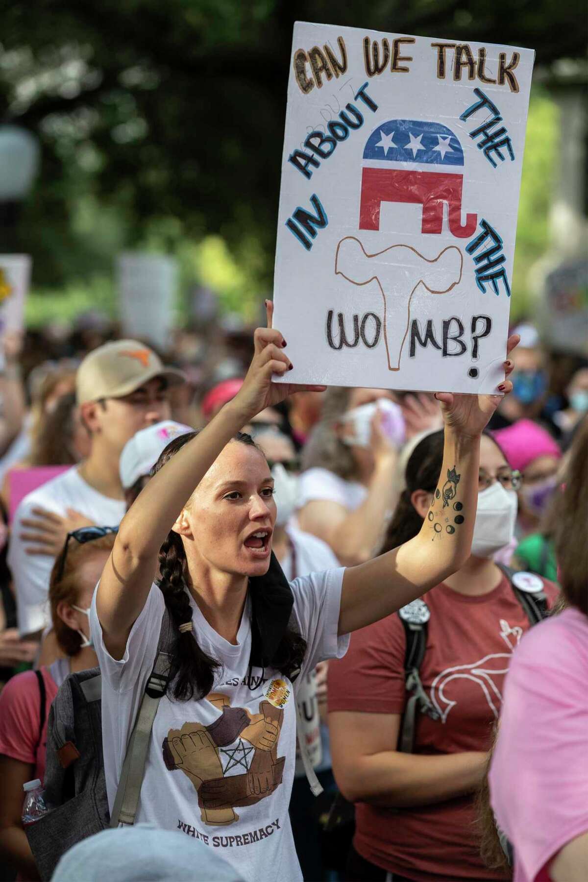 These women in Texas and those elsewhere Saturday were marching for the rights of all American women.