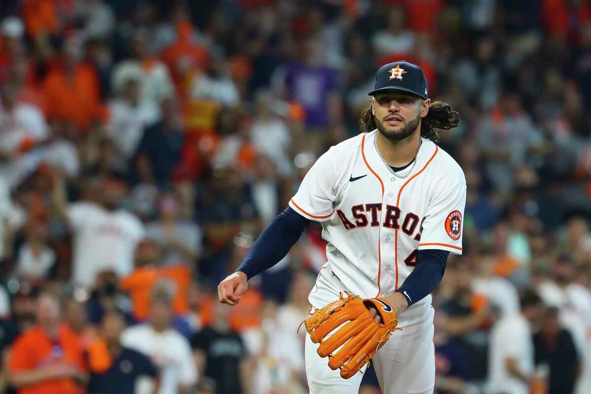 Pitcher Lance McCullers Jr. of the Houston Astros poses for a picture on  photo day during Astros spring training, Wednesday, March 16, 2022, at The  Ballpark of the Palm Beaches in West