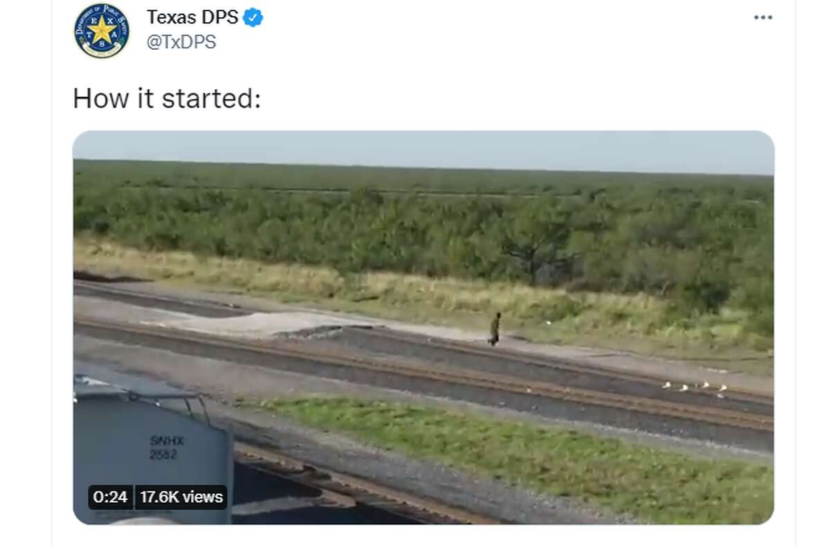 A screengrab of the tweet from Texas DPS. 