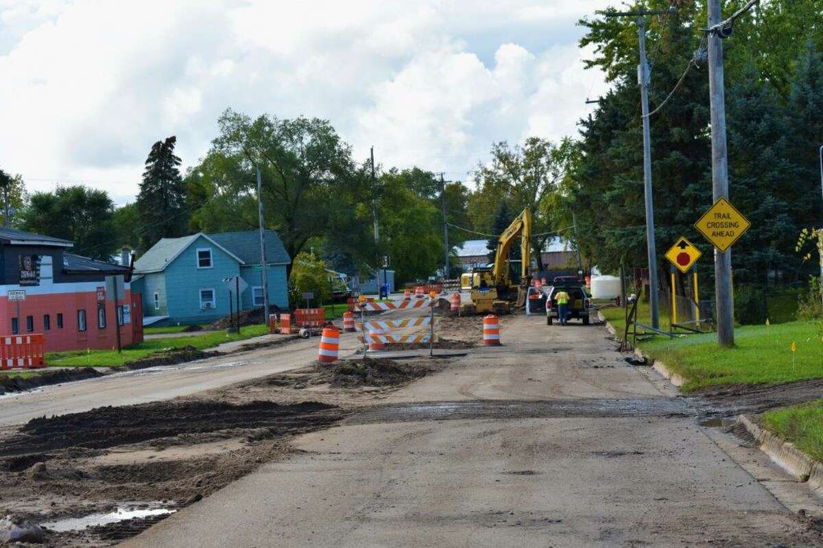 Colburn Avenue has been closed since Sept. 7. Construction is slated to be completed by Friday, Oct. 15. (Pioneer photo/Olivia Fellows)