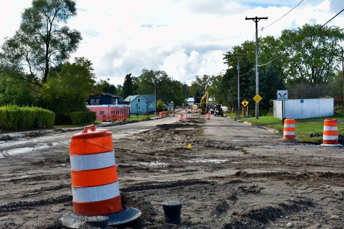 Colburn Avenue has been closed since Sept. 7. Construction is slated to be completed by Friday, Oct. 15. (Pioneer photo/Olivia Fellows)