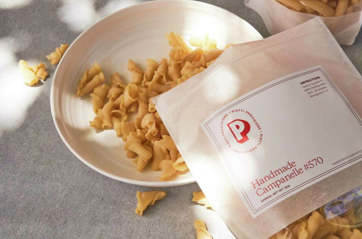 Piatti is making its own pastas like campanelle for retail, which means they're available to cook at home.