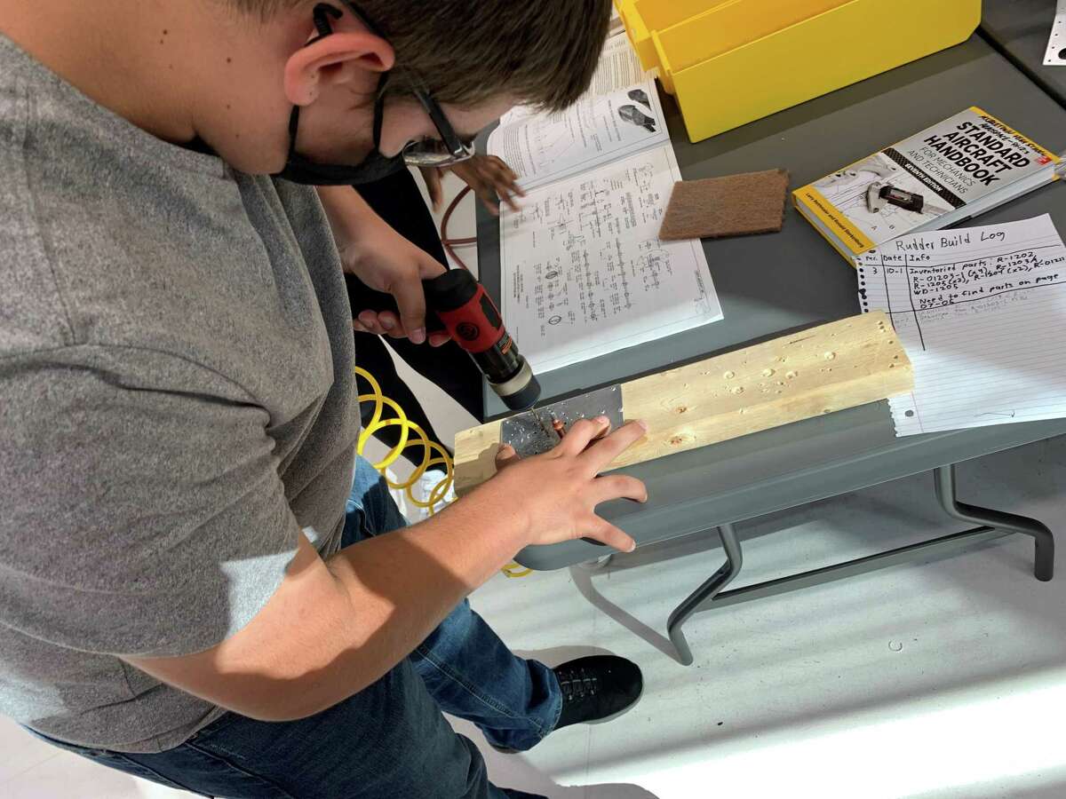 Middletown High School students are building a real airplane, and, if they choose, can one day fly the craft themselves, with instruction from their teacher, Stephen Socolosky.