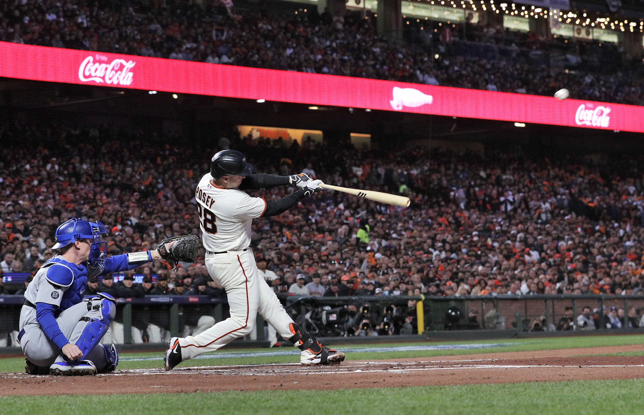 Buster Posey hit his first homer in two months and was rewarded