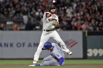 San Francisco Giants shortstop Brandon Crawford (35) stands in the batter's  box in the seventh inning of an MLB baseball game against the Arizona Diam  Stock Photo - Alamy