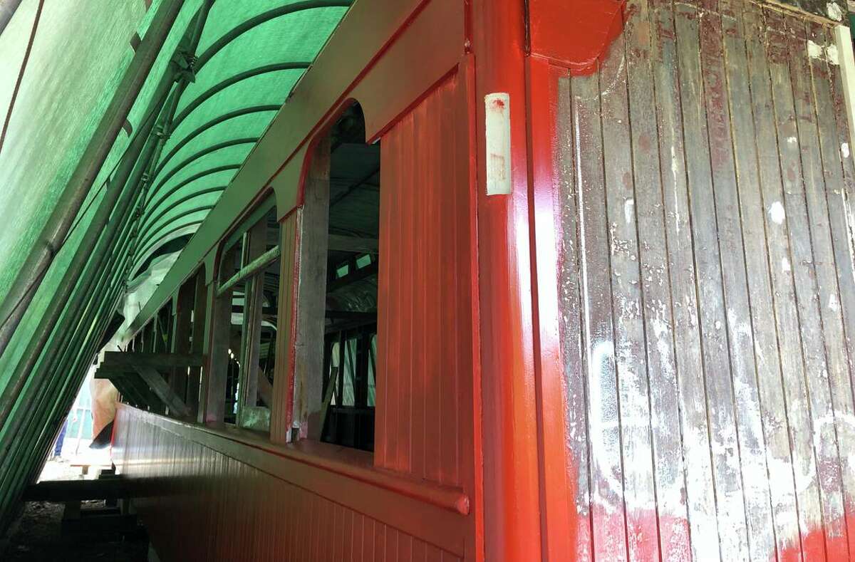 Ocean Shore Railway Car 1409 is under restoration in Pacifica, thanks to history buffs who have raised $150,000 with bakes sales and such, as well as Pacifica Jack cheese.