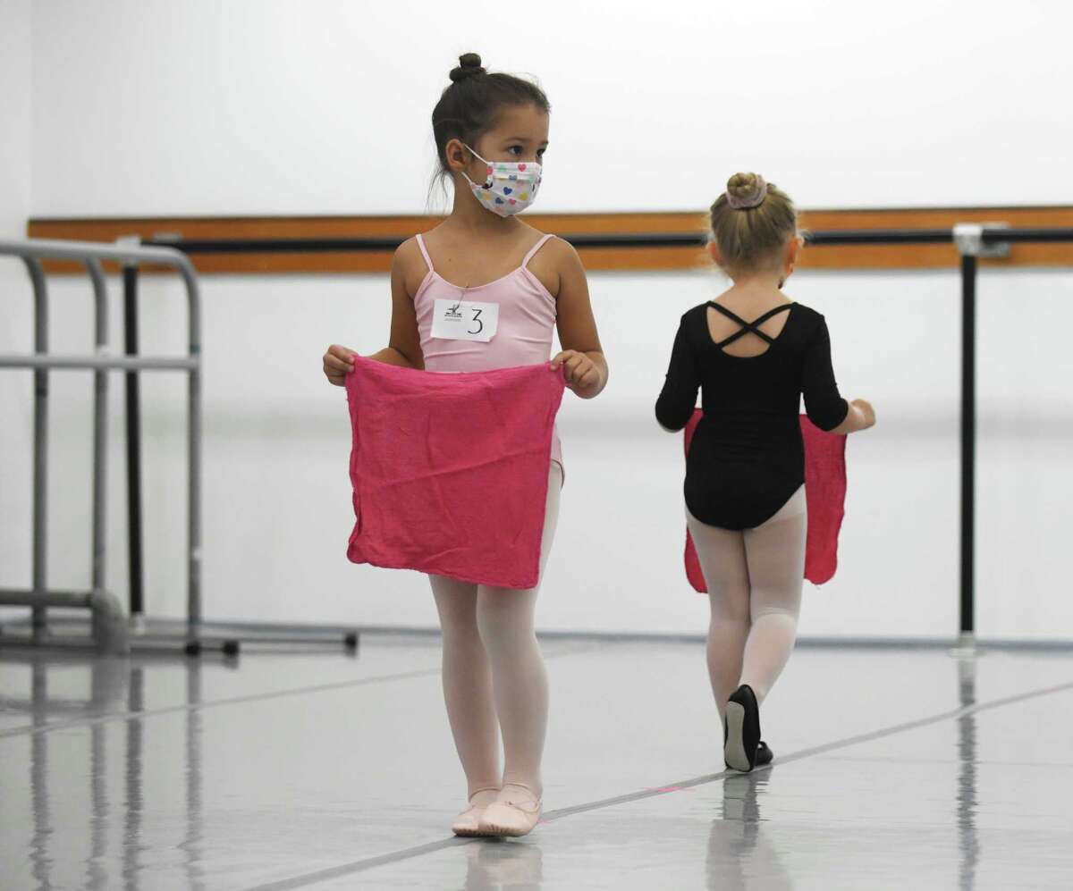 Karina Michalczyk, 4, auditions for "The Nutcracker" at Connecticut Ballet in Stamford, Conn. Sunday, Oct. 10, 2021. After a two year hiatus due to COVID, "The Nutcracker" will return this year with performances on Dec. 18 and 19 at The Palace in Stamford.