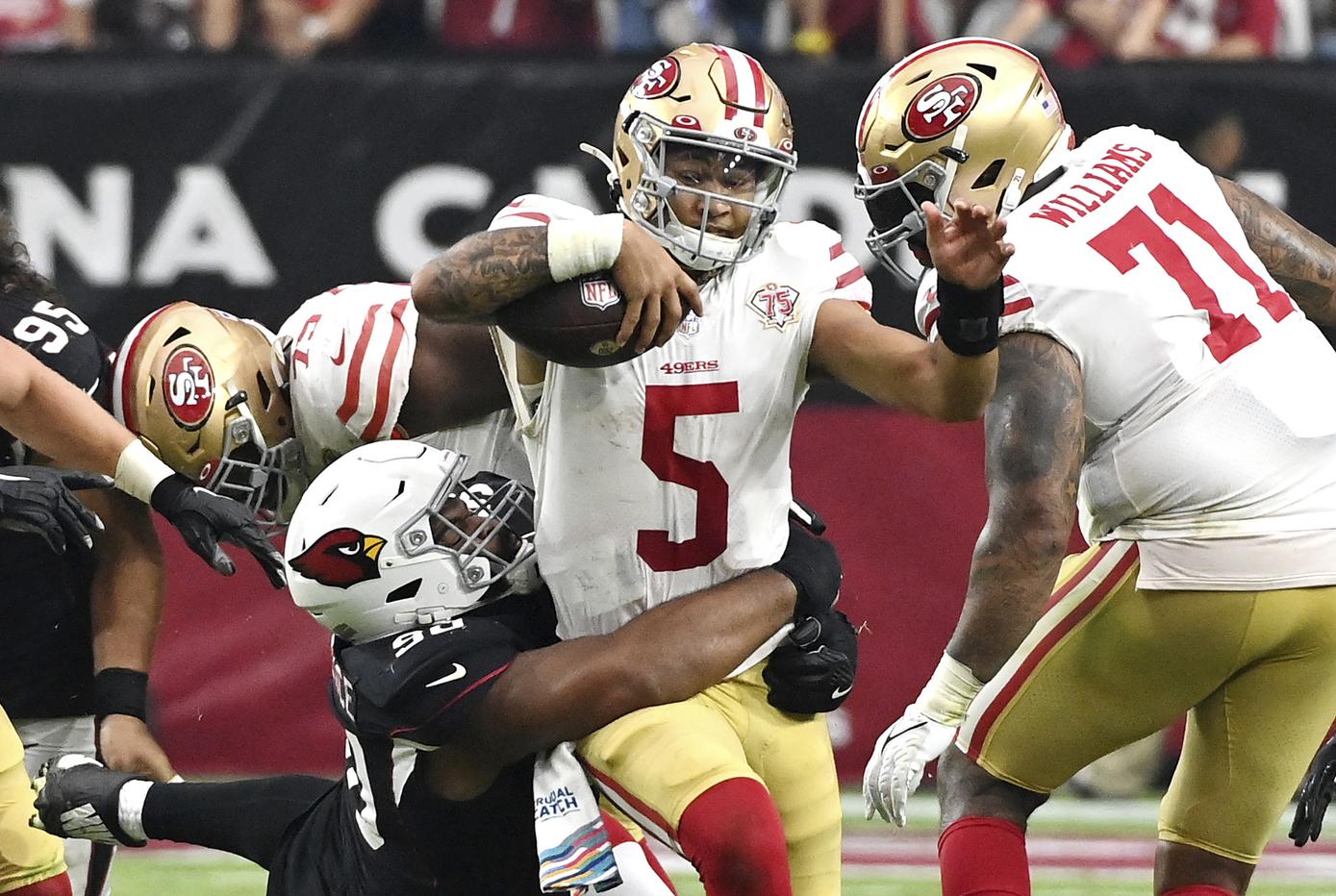 Incomplete grade on San Francisco 49ers quarterback Trey Lance in