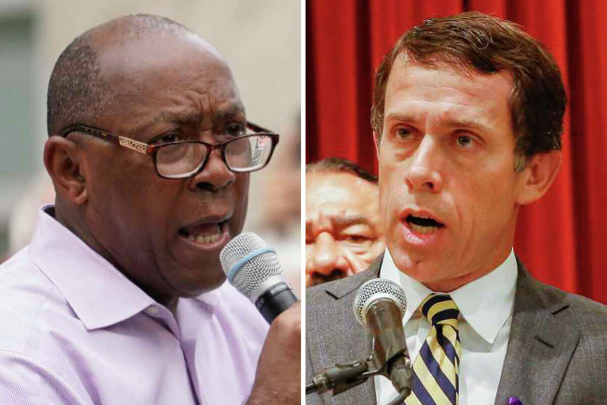 Mayor Sylvester Turner (left) and Tom McCasland, former director of housing and community development department, (right) are pictured in this composite photo.