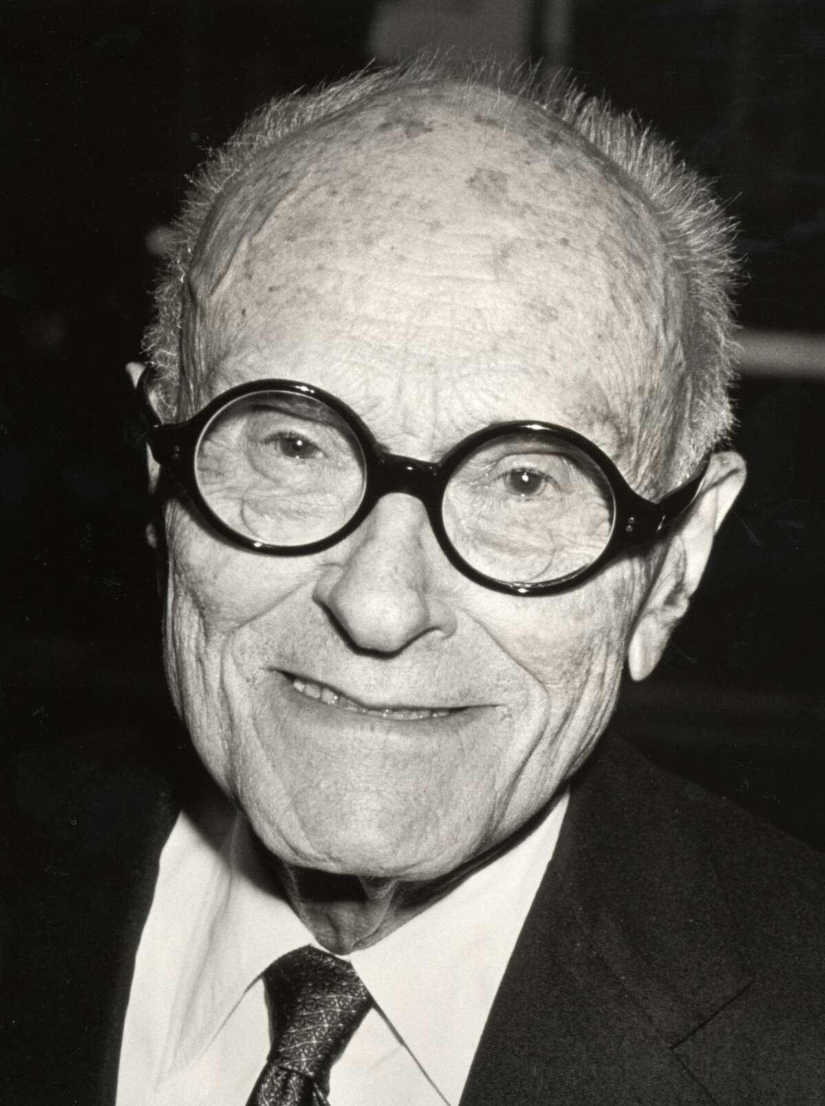 Philip Johnson during the premiere of 