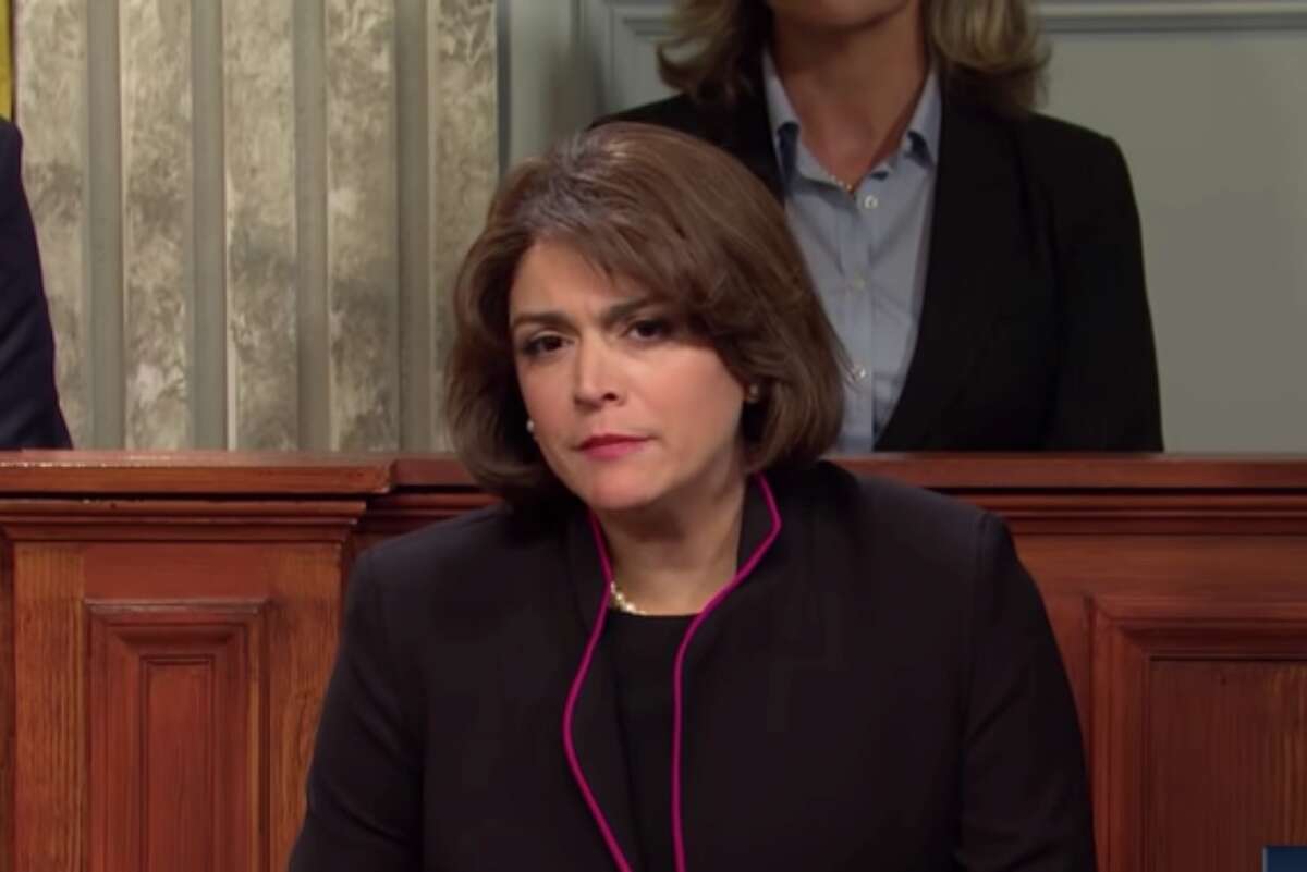 Cecily Strong as Senator Dianne Feinstein on "Live Saturday Night" October 9, 2021.