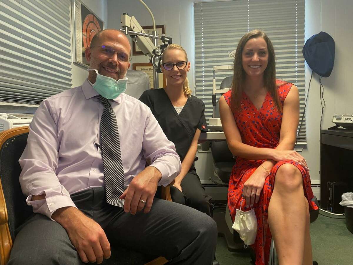 Eye Care Associates will be making a move from its longtime Coram Avenue location to Canal Street space. Pictured are Dr. Joseph Madrak, office manager Kari Madrak and Dr. Alexandra Budd.