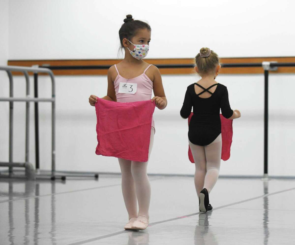 Karina Michalczyk, 4, auditions for "The Nutcracker" at Connecticut Ballet in Stamford, Conn. Sunday, Oct. 10, 2021. After a two year hiatus due to COVID, "The Nutcracker" will return this year with performances on Dec. 18 and 19 at The Palace in Stamford.
