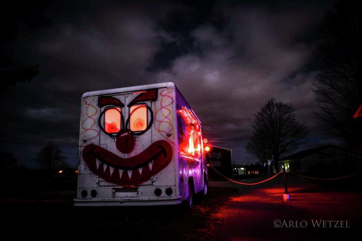 Screams in the Dark is home to some pretty colorful characters just waiting to scare visitors. (Courtesy Photo/Arlo Wetzel)