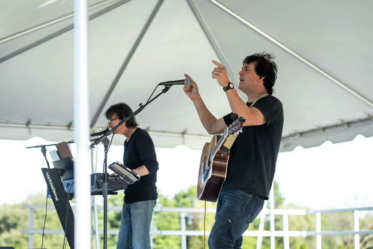The Darien Arts Center and Darien Parks and Recreation hosted the second annual ROCKtoberfest at Highland Farm in Darien on Saturday, Oct. 2, to benefit the DAC and Parks and Rec.