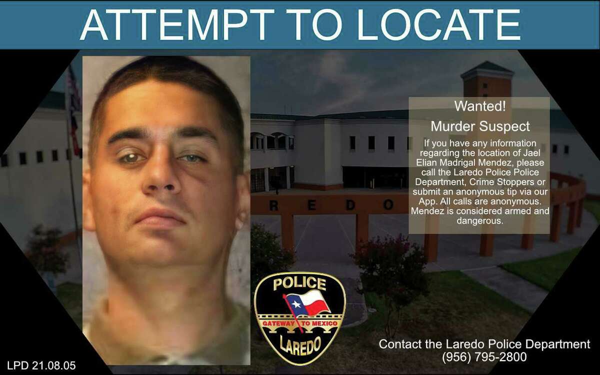 Laredo police said they need to locate this man in relation to a homicide that occurred in August in north Laredo.