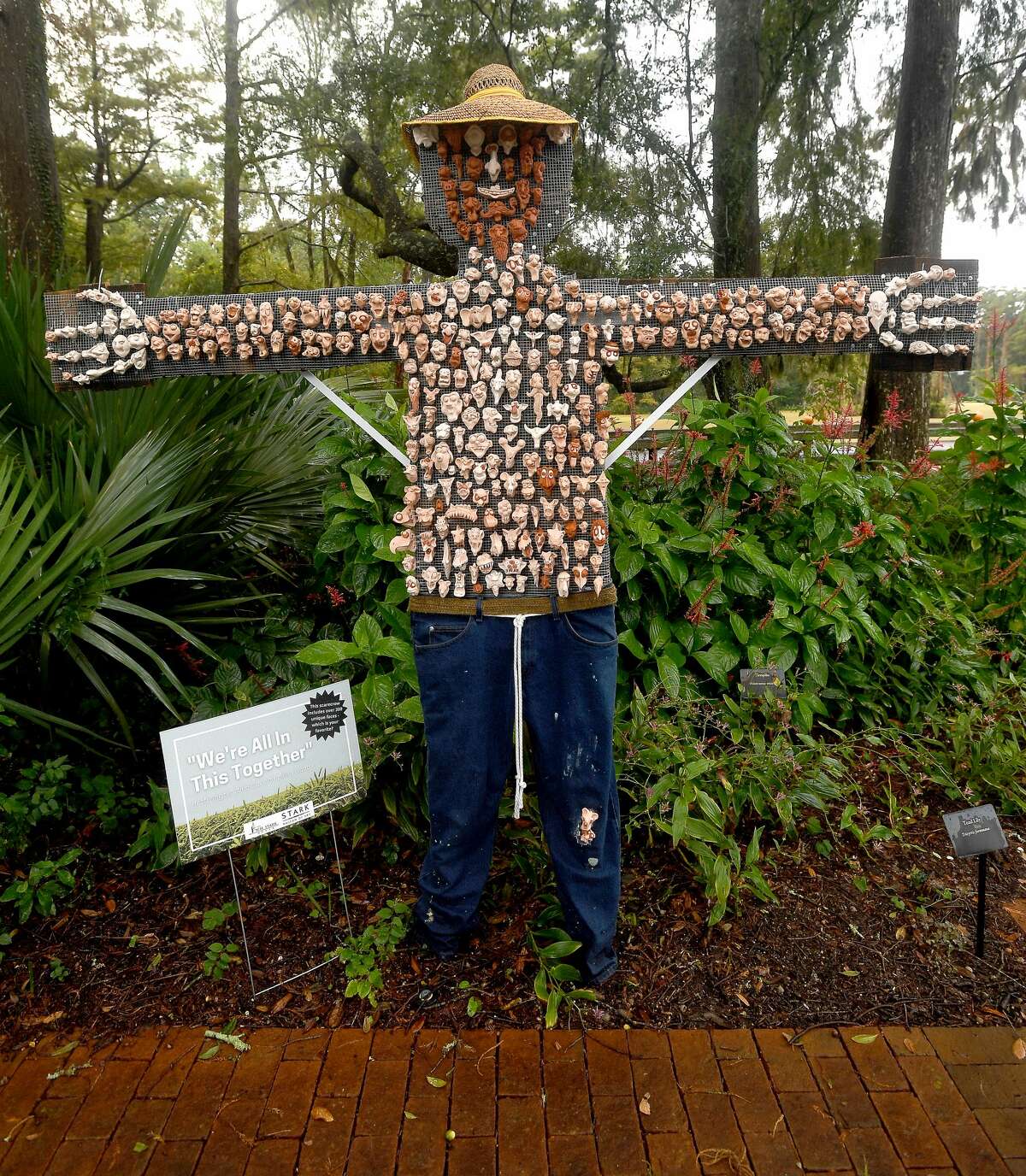 Creativity is on display at this year's Scarecrow Festival at Shangri La Botanical Gardens in Orange. Photo made Monday, October 11, 2021 Kim Brent/The Enterprise