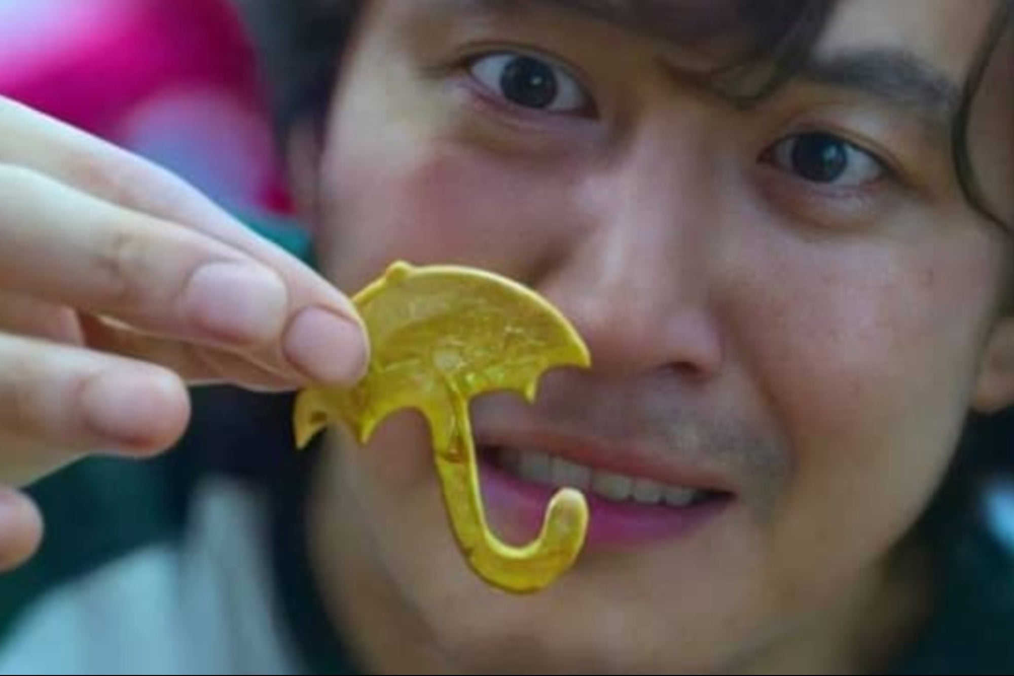 People line up for 6 hours to try the famous cookies from The Squid Game