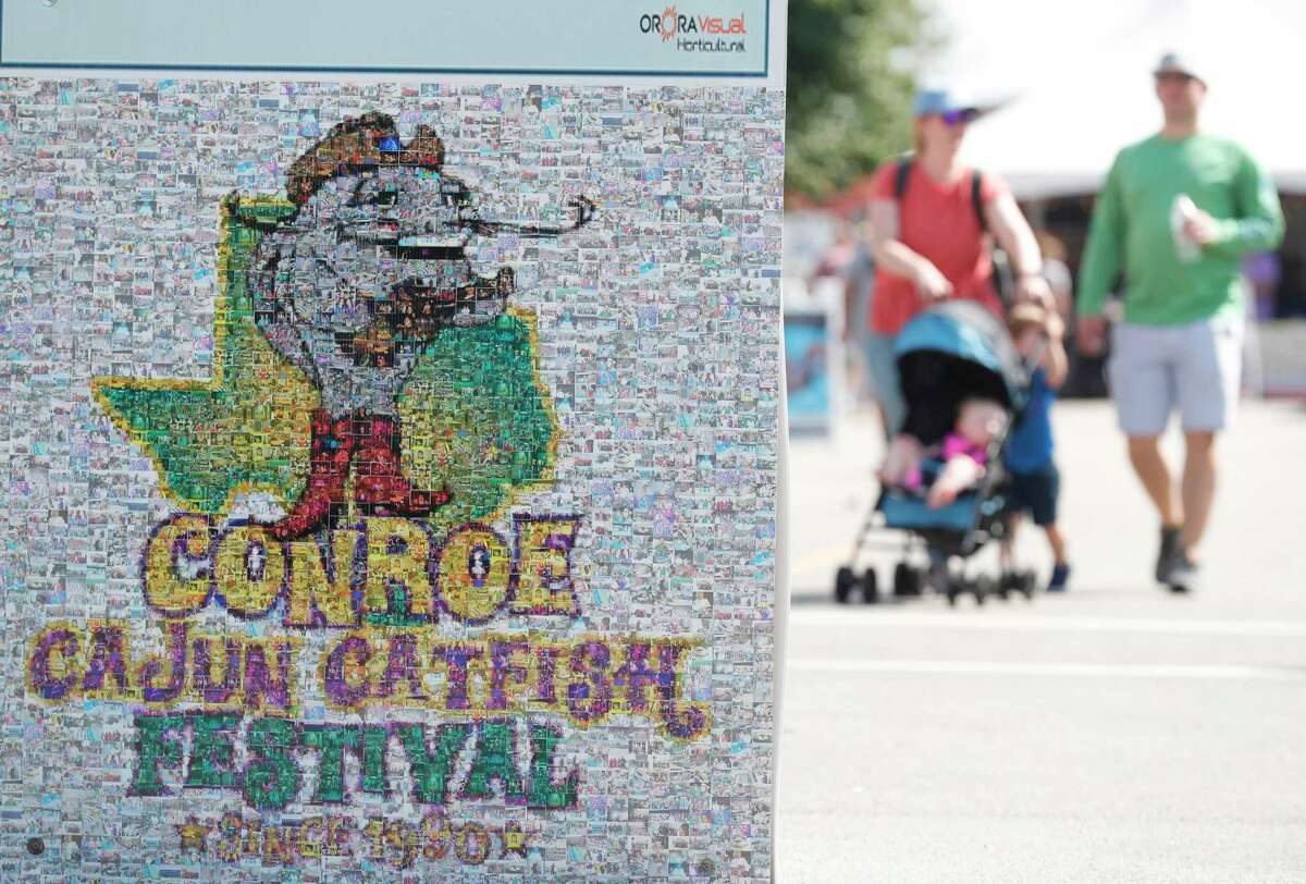 Hundreds of visitors attended the annual Conroe Cajun Catfish Festival in downtown Conroe.