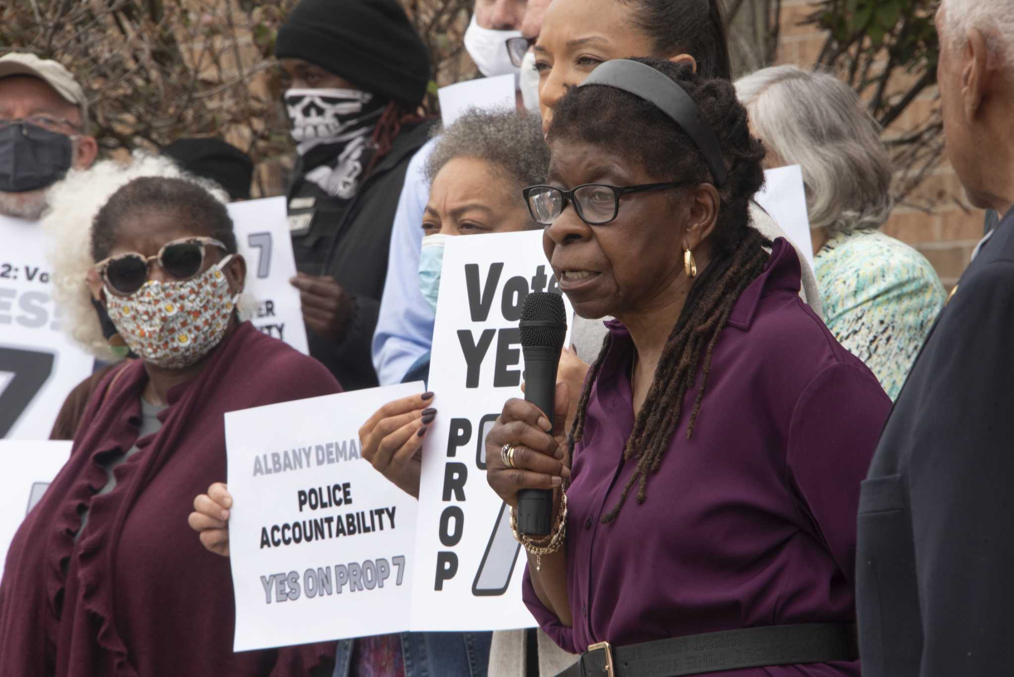 Advocates rally for ballot measure to broaden civilian oversight of police