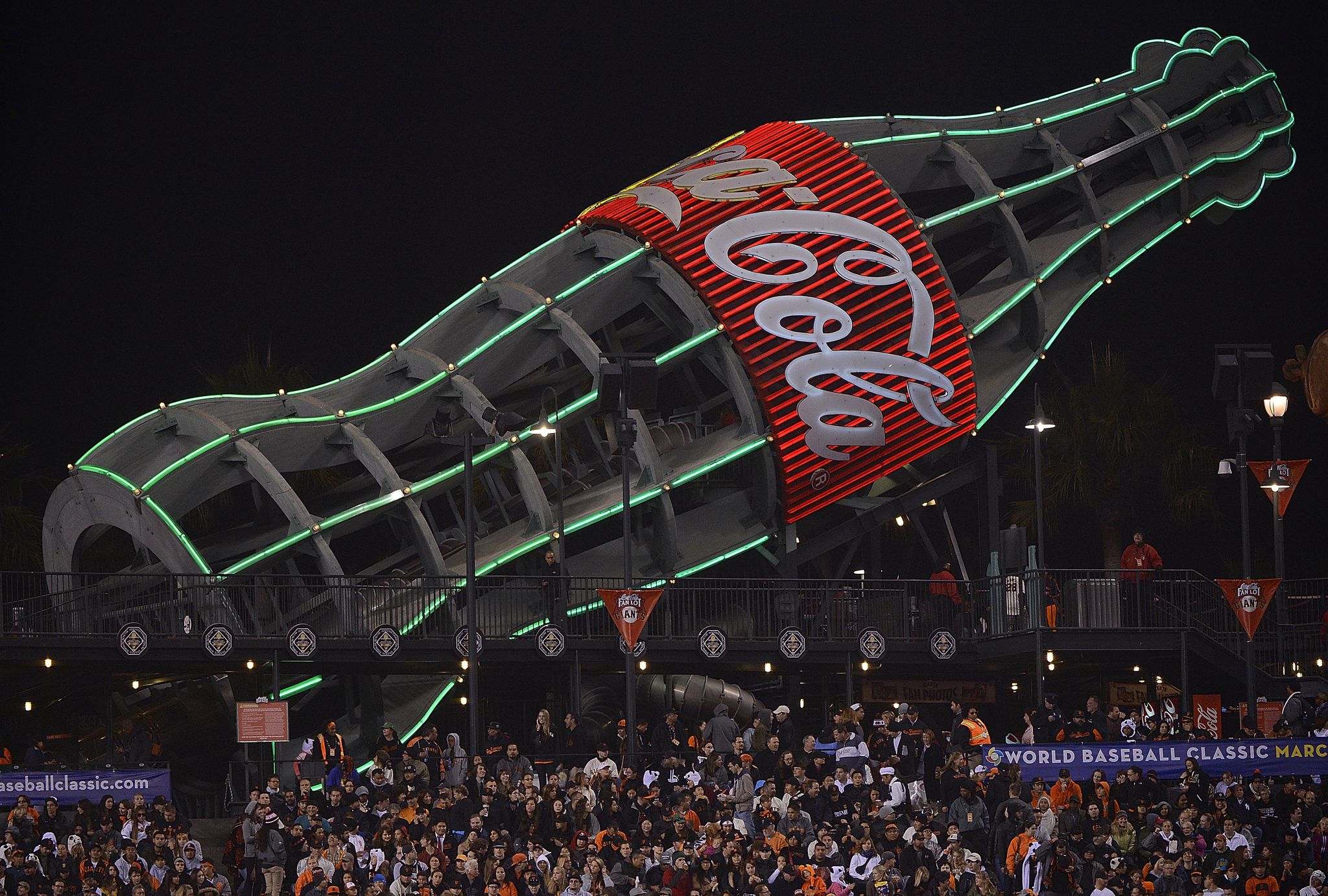 The legbreaking history of Oracle Park’s CocaCola bottle