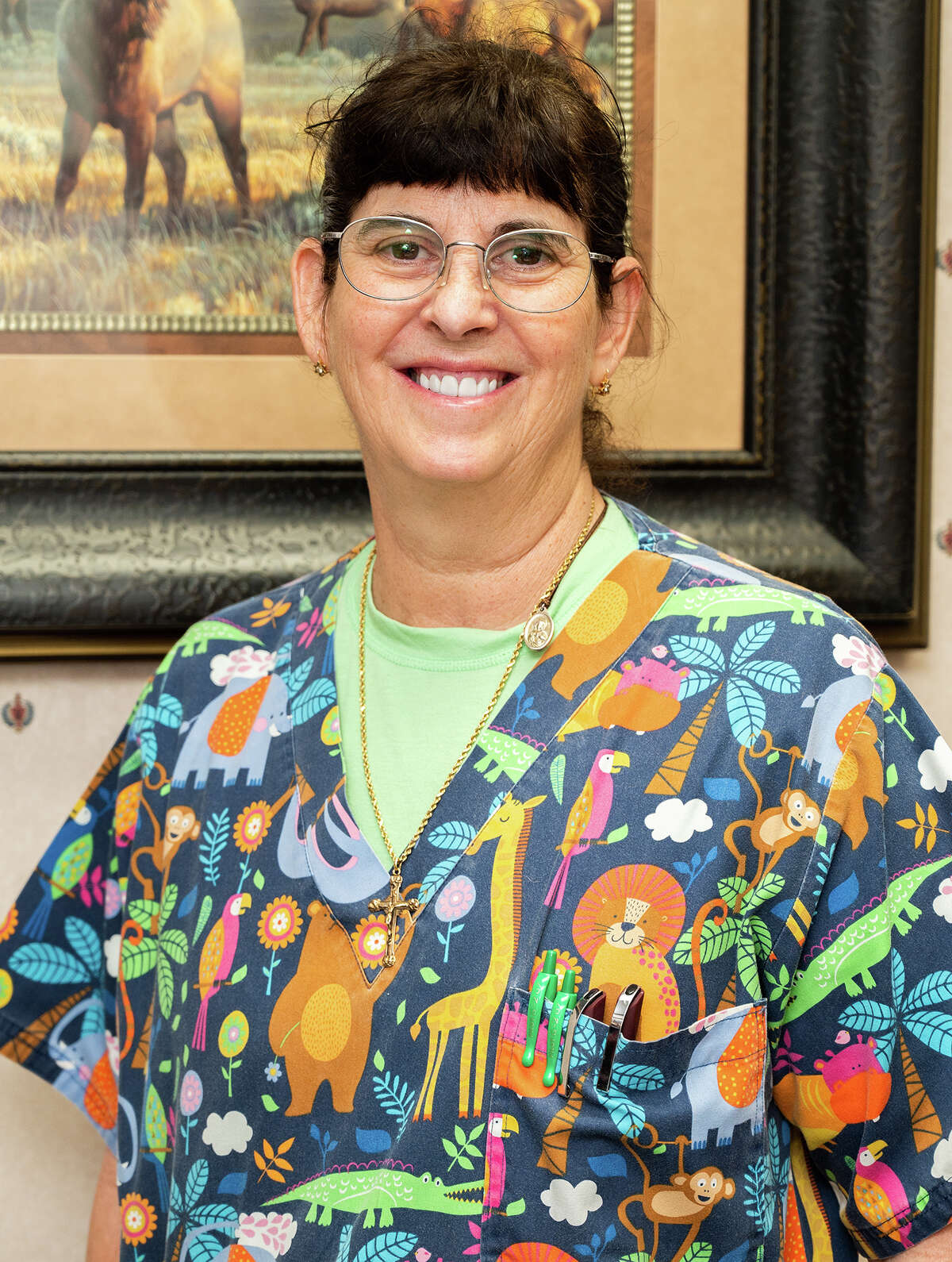 Veterinarian Sandra Leyendecker is selected as a 2021 Tejano Achiever Honoree, Thursday, Oct. 14, 2021, at Critter Care.