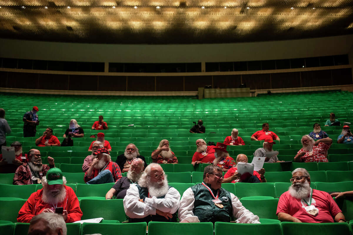 Nearly 200 participants of the annual Charles W. Howard Santa Claus School attend the first day of this year's conference Thursday, Oct. 14, 2021 at Midland Center for the Arts. (Katy Kildee/kkildee@mdn.net)