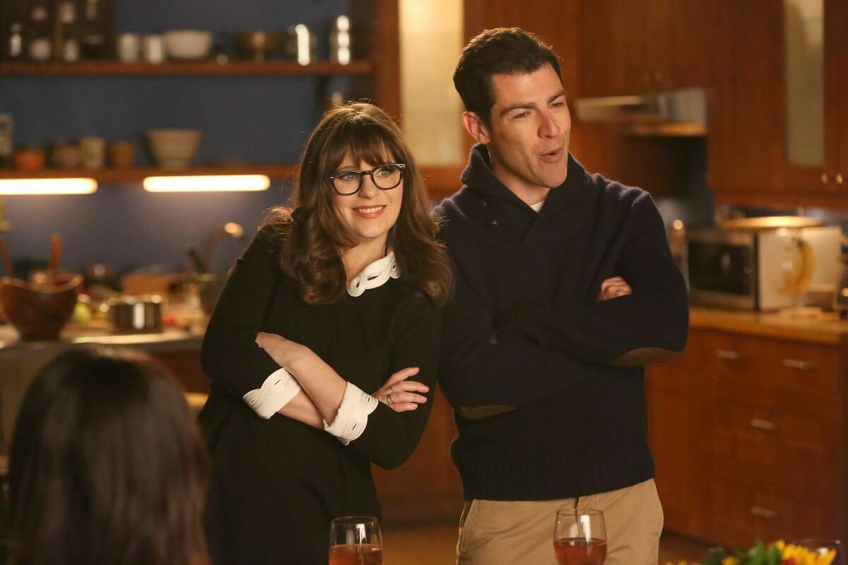 NEW GIRL: L-R: Zooey Deschanel and Max Greenfield in the "Rumspringa" episode of NEW GIRL airing Tuesday, Feb. 21 (8:00-8:31 PM ET/PT) on FOX. (Photo by FOX Image Collection via Getty Images)