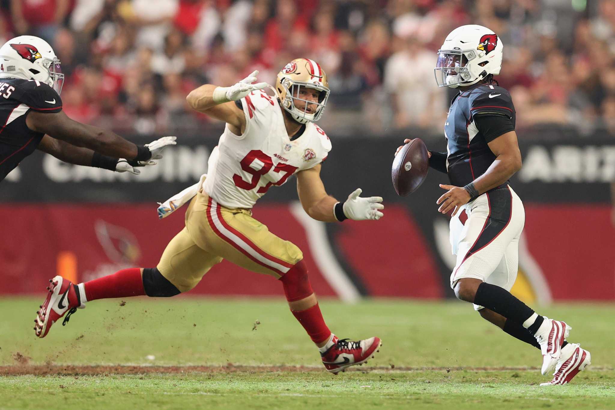 Cardinals use Hopkins, stellar defense to beat 49ers 17-10