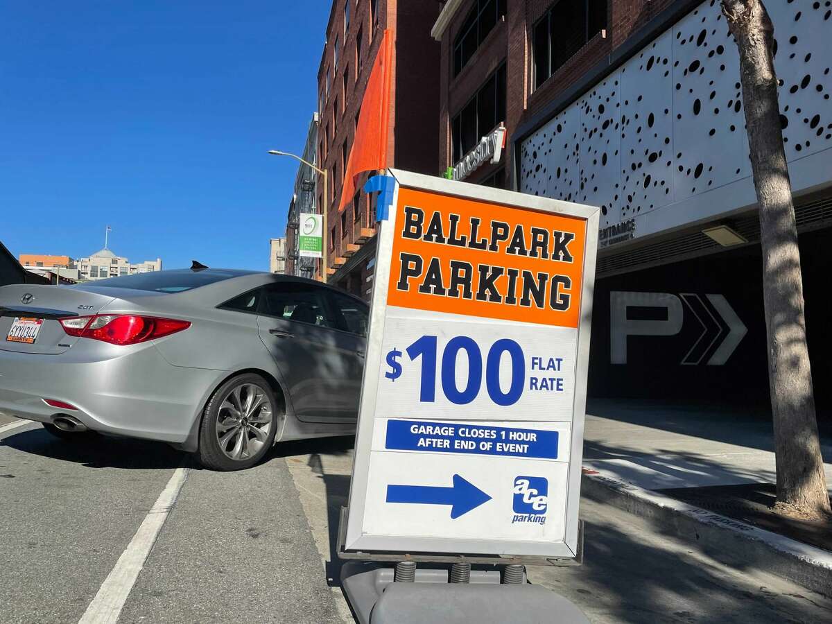 Parking near Oracle Park in San Francisco for Game 5 of the National League Division Series between the Giants and Dodgers was not cheap.