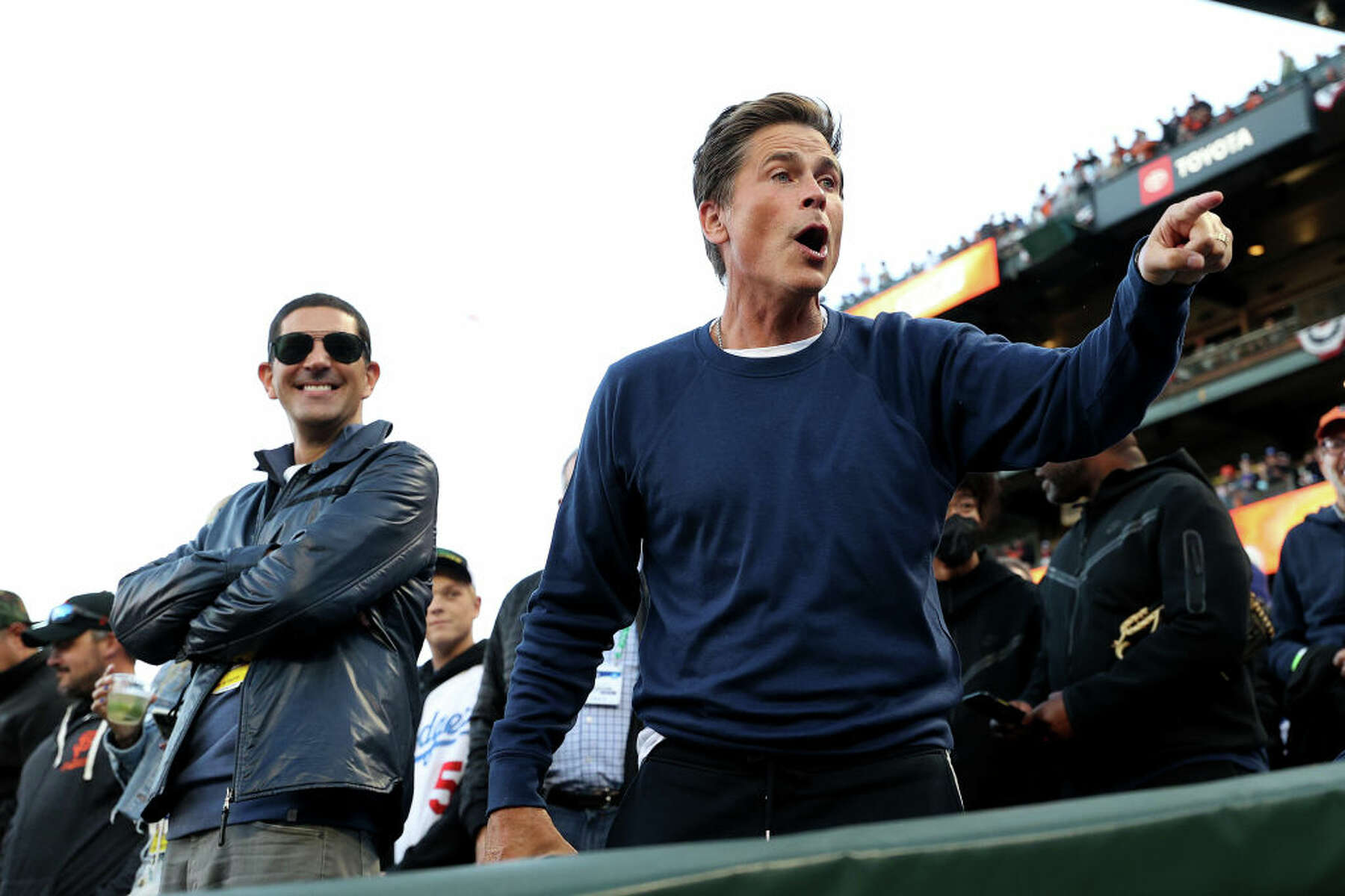 SF Giants's fans CHANT BEAT L.A before game 1 of the series! 