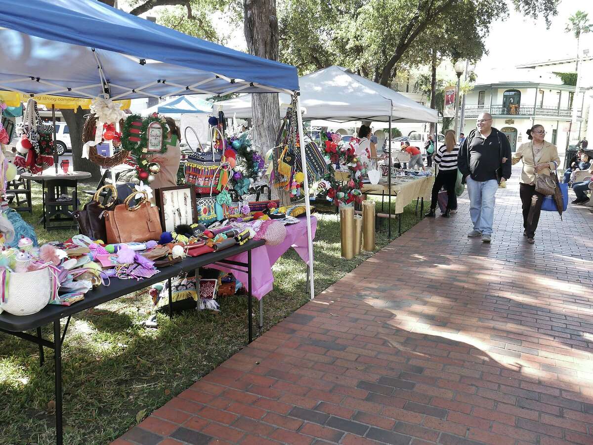 Laredoans shopped for items at the Laredo Main Street El Centro de Laredo Farmers Market at Plaza San Agustin in December of 2018. The Farmers Market is moving to the Outlet Shoppes at Laredo.