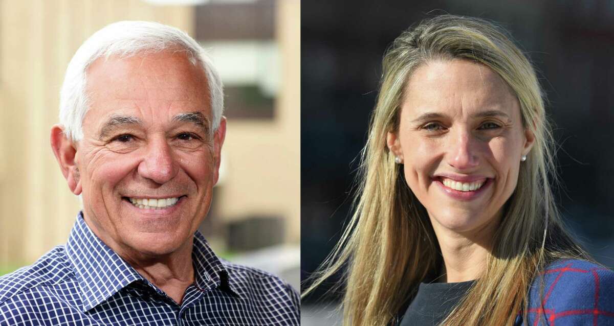 Bobby Valentine, who is running as an unaffiliated canddiate, and state. Rep. Caroline Simmons, D-Stamford, are both vying to be Stamford's next mayor.