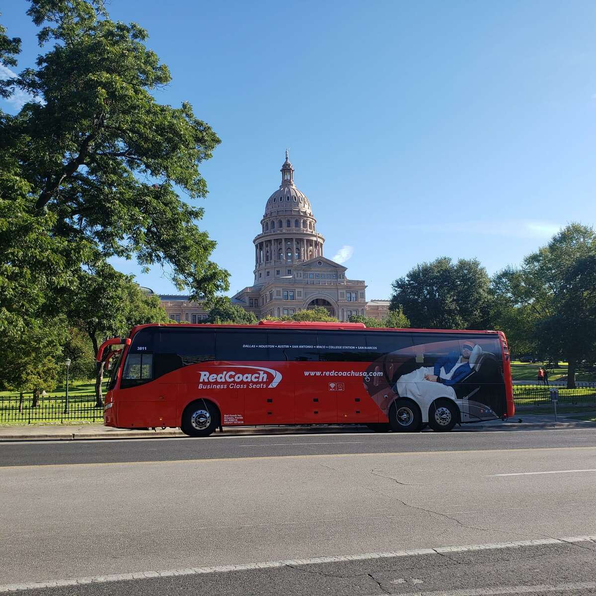 Florida-based bus line RedCoach is expanding into Texas, starting service on Oct. 18 between Houston, Dallas, Austin, College Station and Waco. The 26-seat buses feature larger seats than low-cost lines that can recline for sleeping.