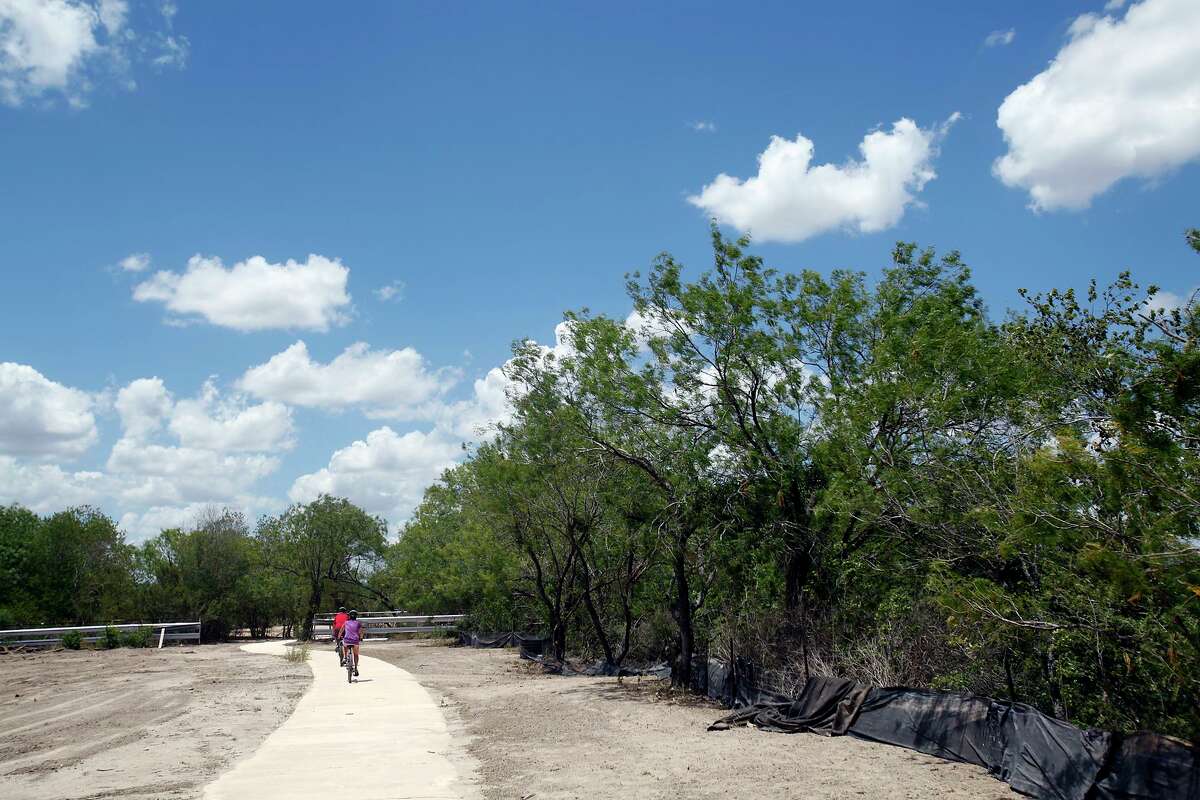 Medina River Greenway. The trail is 17.5 miles long and runs from the Mission Reach to the Medina River Natural Area.