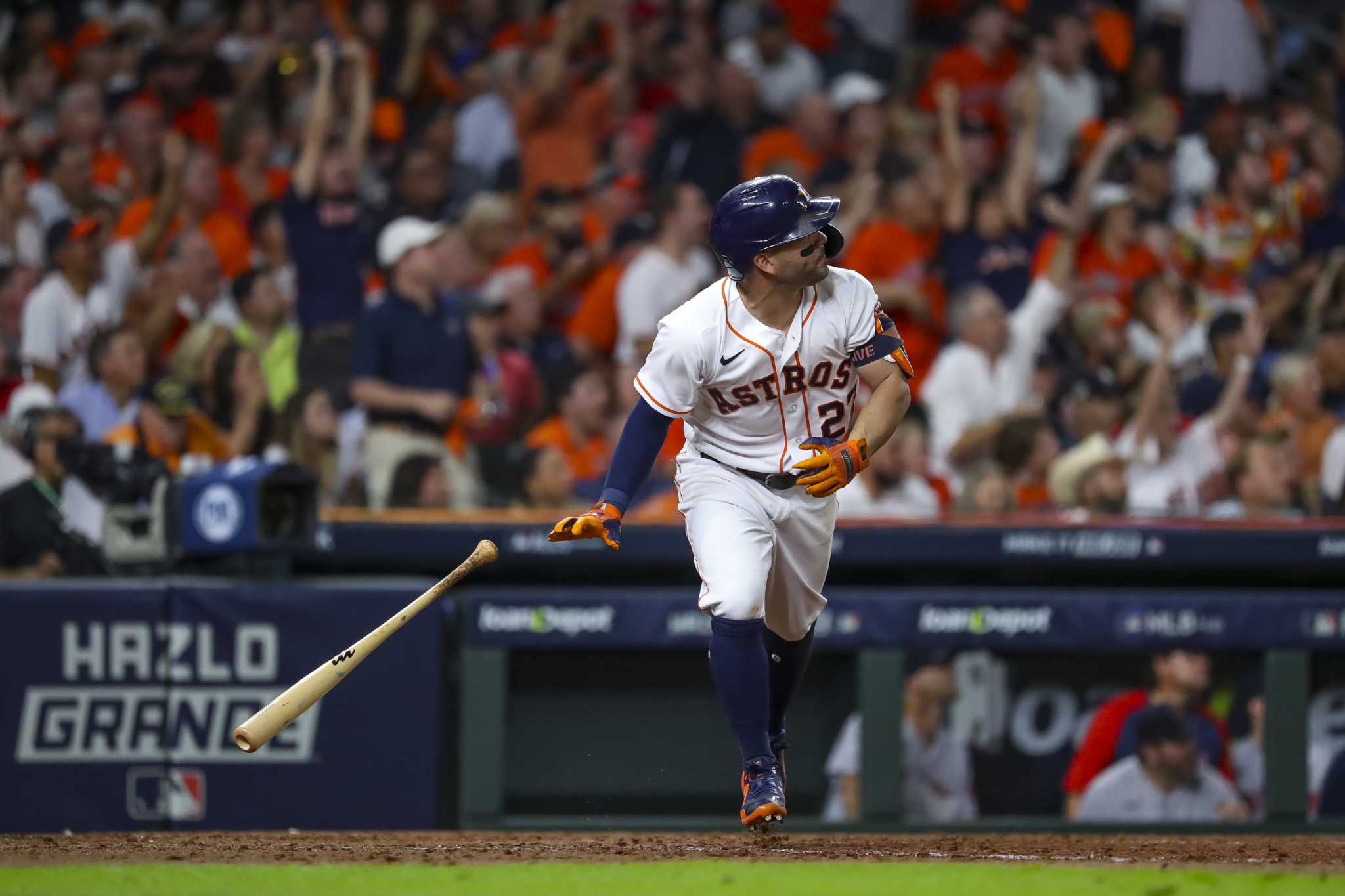 Jose Altuve's HISTORIC homer extends Astros lead! (Hit 22nd career  postseason HR, 2nd most EVER!) 