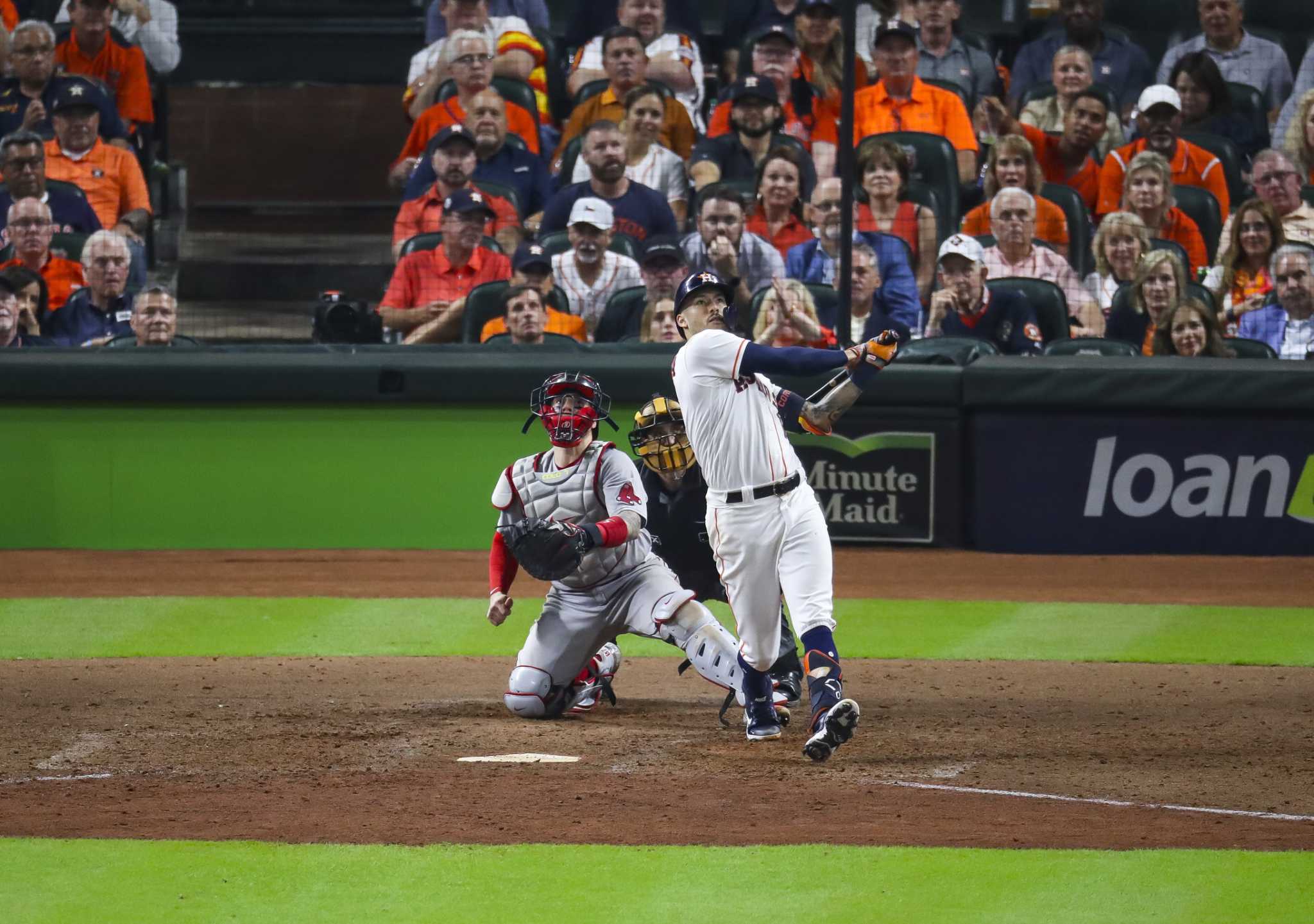 Carlos Correa makes time for memorable HR celebration in ALCS Game 1  National News - Bally Sports