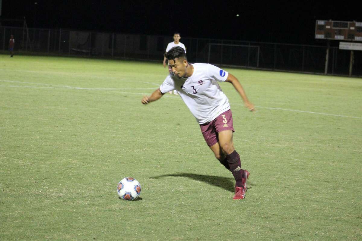 Kodai Kobayashi takes the ball up the field. The Dustdevils fell to nationally ranked West Texas A&M this weekend.