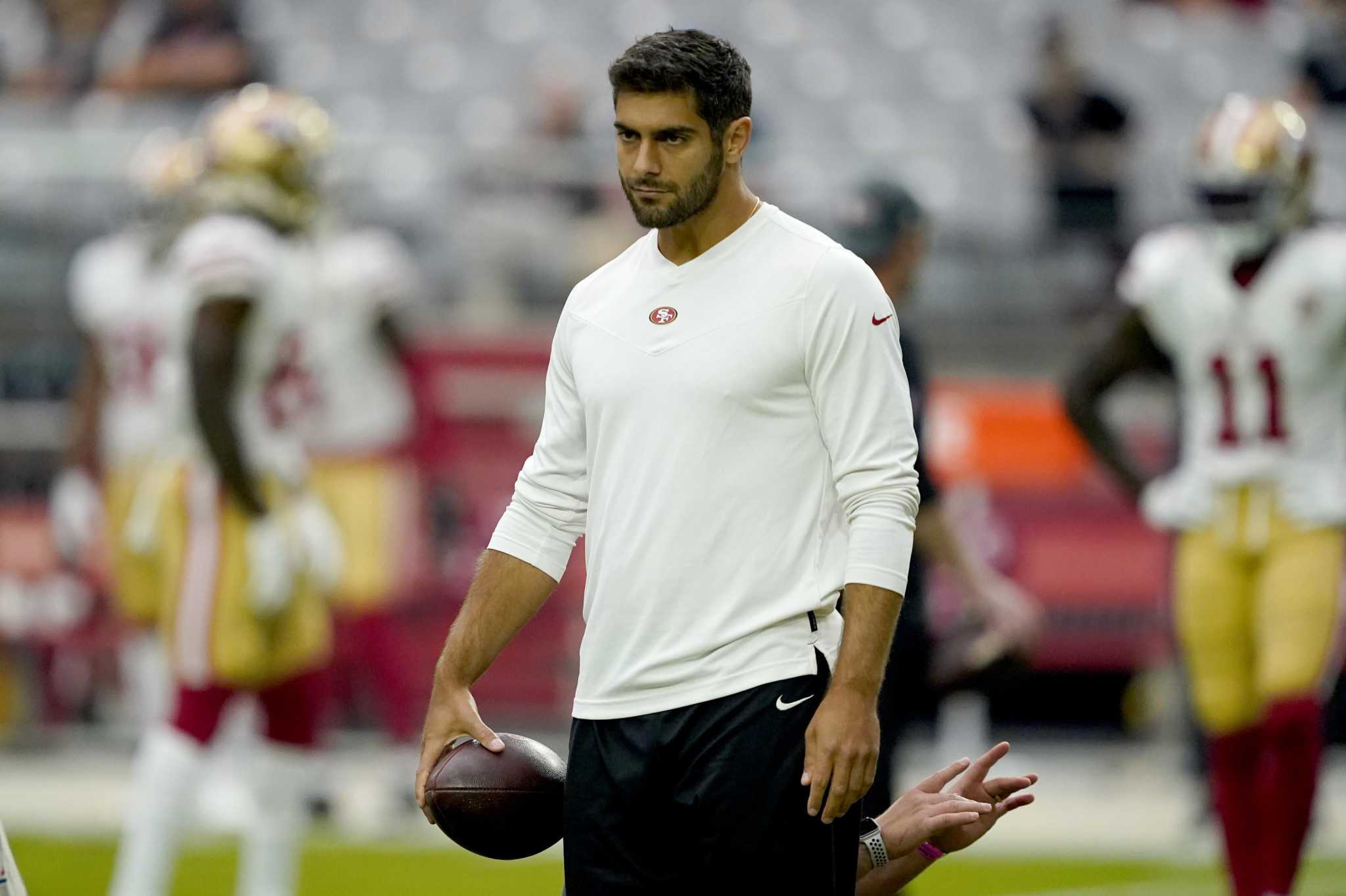 San Francisco 49ers' Jimmy Garoppolo vows to help Trey Lance