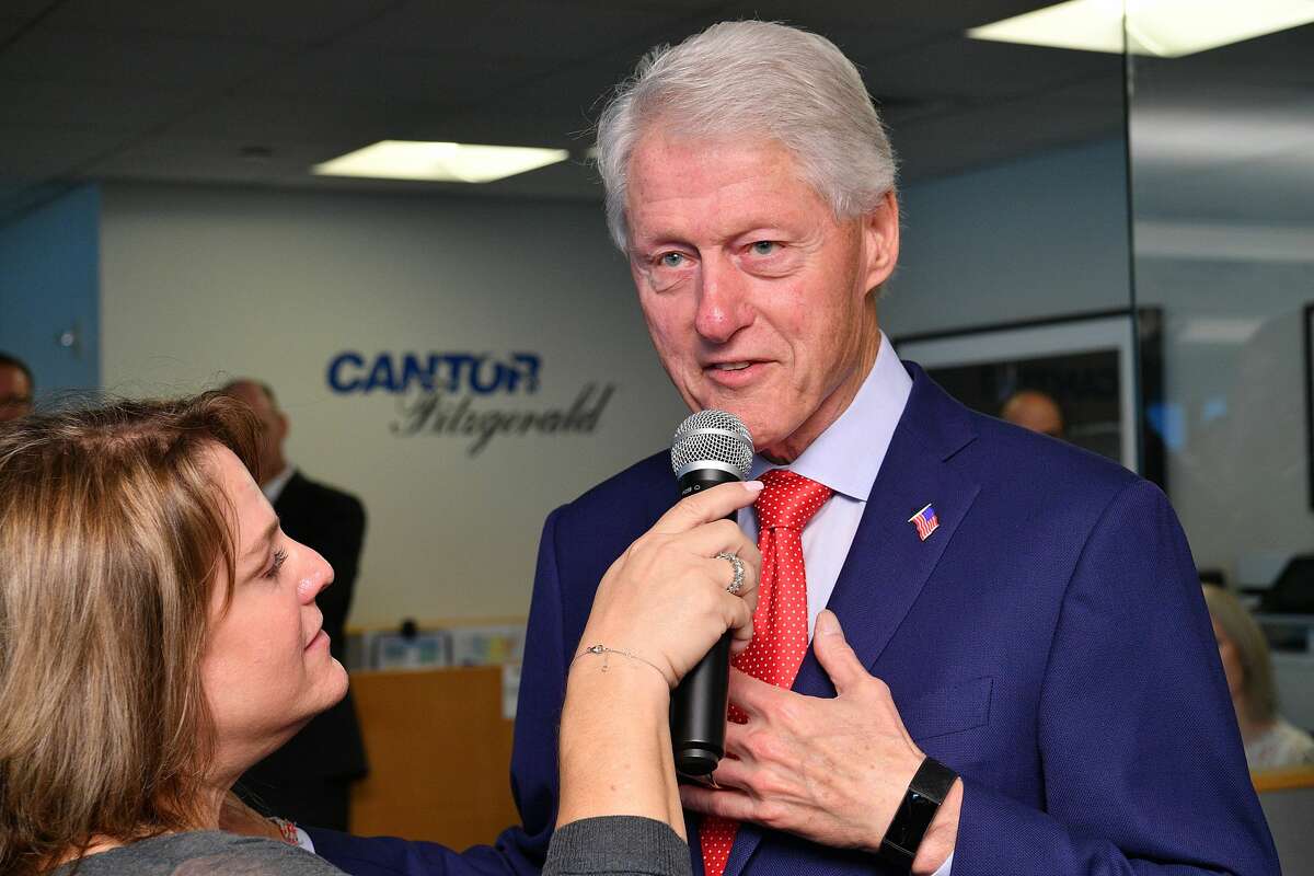 President Bill Clinton attends the Annual Charity Day Hosted By Cantor Fitzgerald, BGC and GFI on Sept. 11, 2019 in New York City.