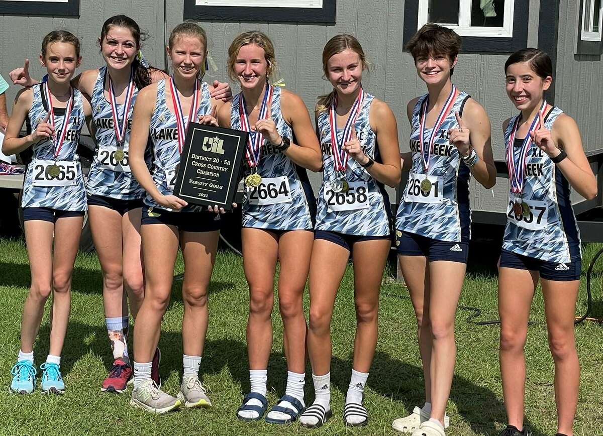 The Lake Creek girls cross country team won the District 20-5A championship on Friday, Oct. 15, 2021 at Atascocita High School.