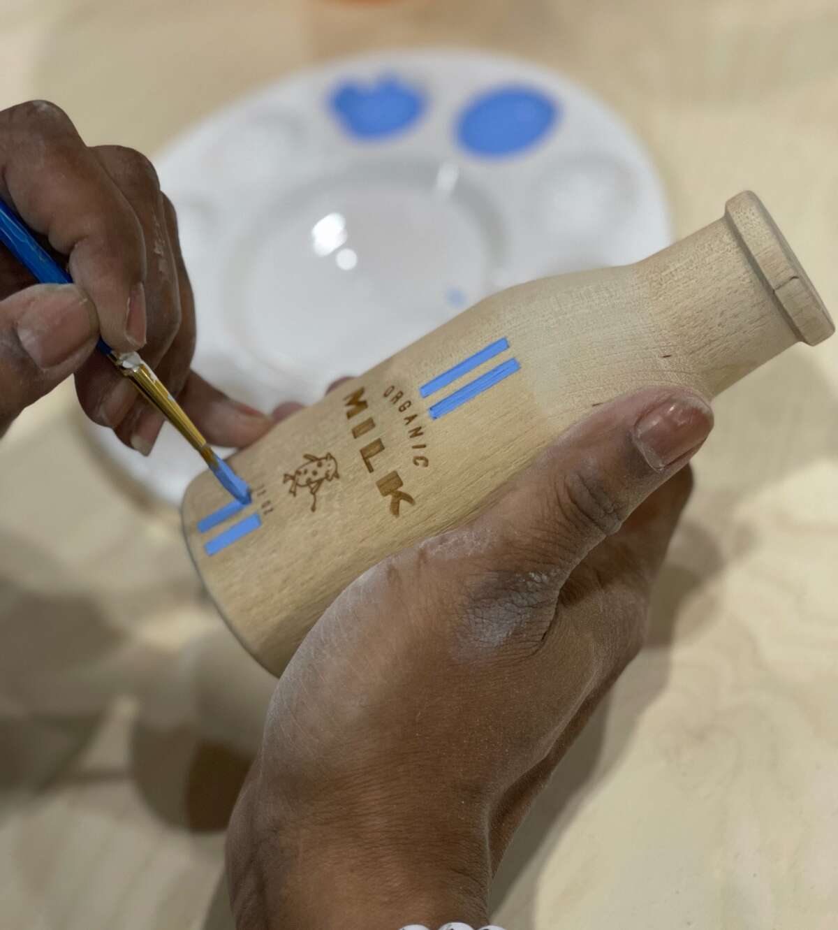 Handcrafted toy from Milton & Goose, toy manufacturer that relocated its operations from Lancaster, Pennsylvania to Monroe, Connecticut.