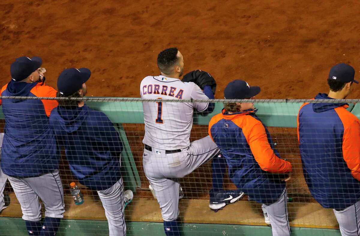 Men Is Astros Carlos Correa 2020 White Home Jersey in 2023