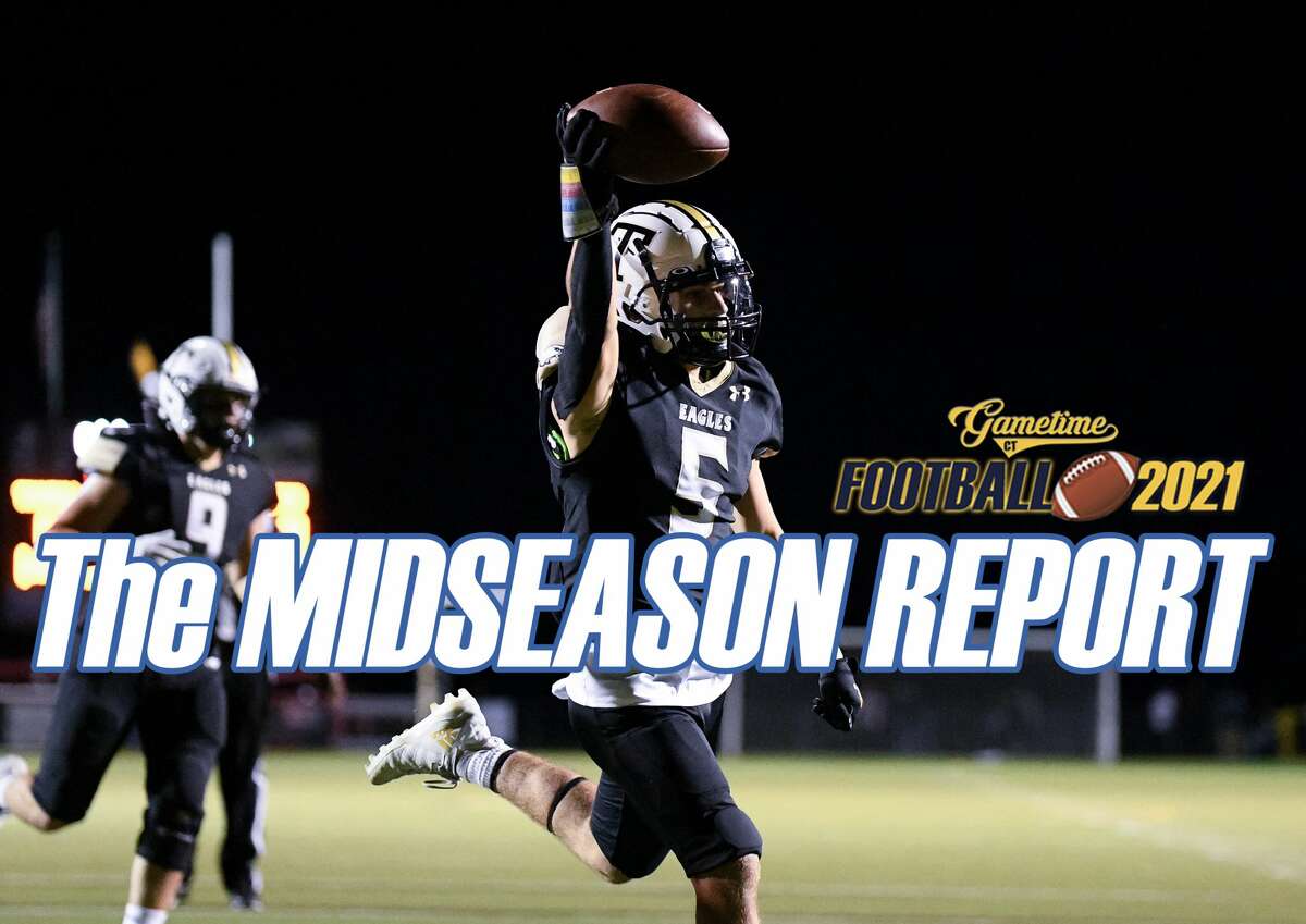 Trumbull's Corbin Smith scores his second of four touchdowns in a 41-7 victory over Shelton in Week 4.