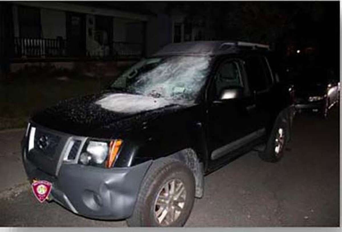 A bomb, placed on the hood of a sport utility vehicle, detonated on Sept. 24 and damaged the windshield and the front of the vehicle.