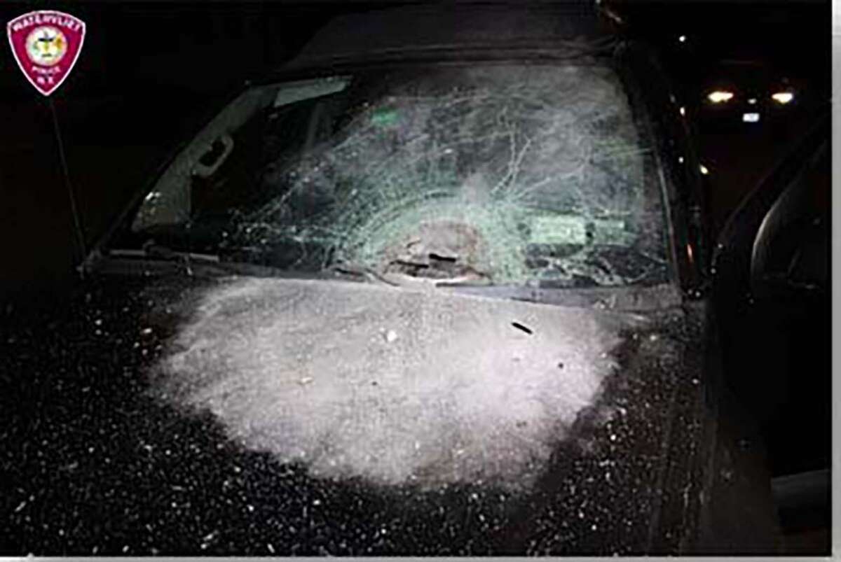 A bomb, placed on the hood of a sport utility vehicle, detonated on Sept. 24 and damaged the windshield and the front of the vehicle.