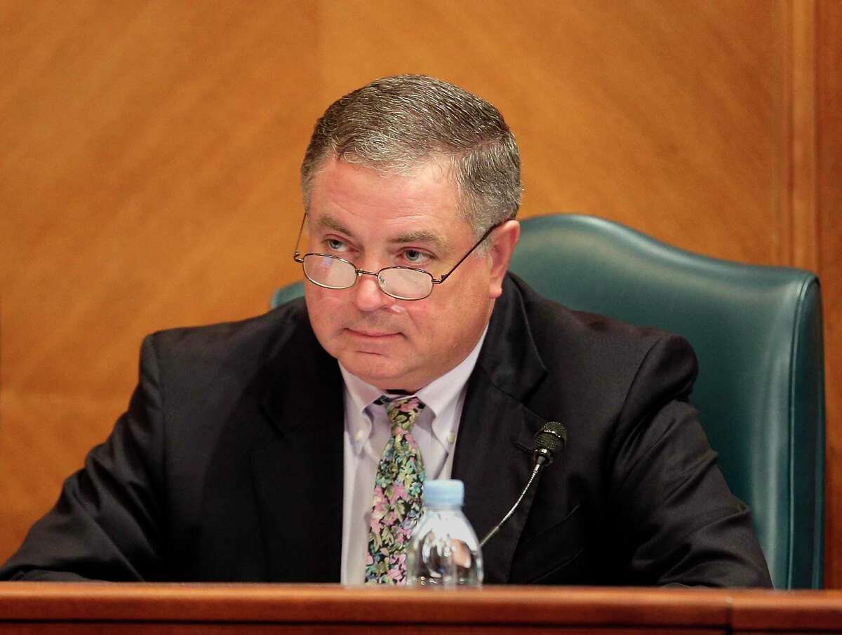 District G Councilmember Greg Travis, pictured at City Hall, announced Wednesday he is resigning his post to run for a seat in the Texas House of Representatives.