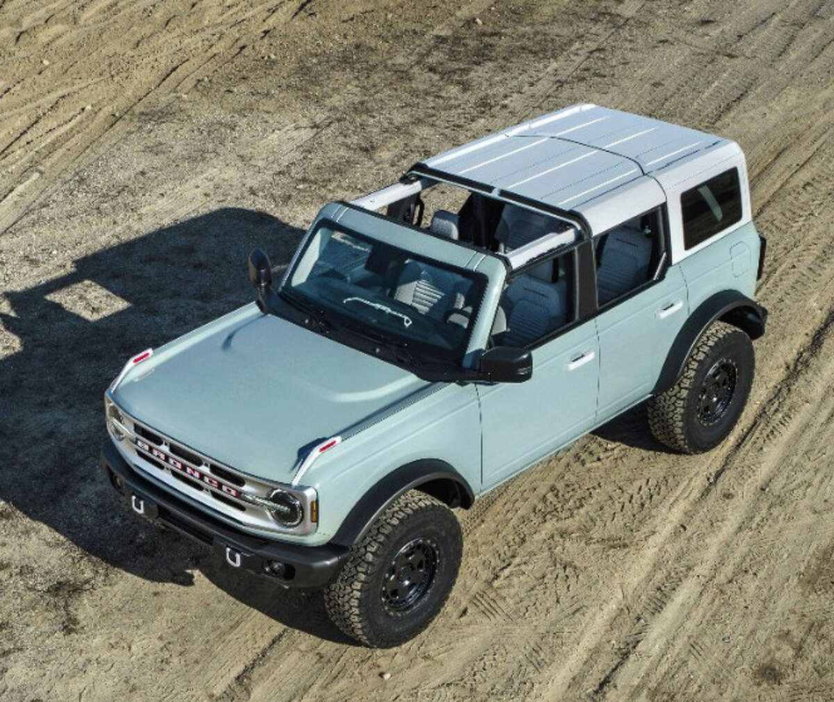 The 2022 Ford Bronco comes in two- or four-door versions, and four-wheel drive is standard.